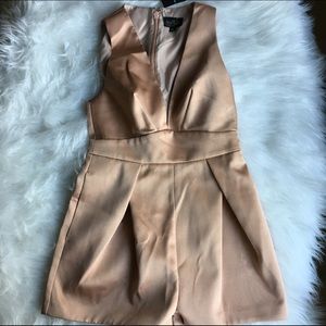 TOPSHOP SILK SATIN ROMPER