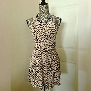 Pink Victoria's Secret animal print skater dress