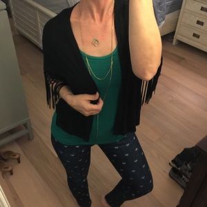 Cropped Fringed Kimono