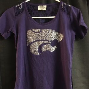 Kansas State lace back tshirt