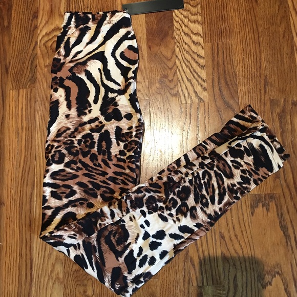 Leggings Tiger LOOK.  One Size - Picture 2 of 4