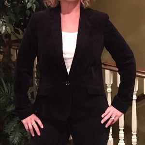 Jones New York stretch velvet blazer