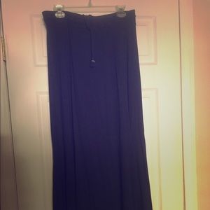 Tommy Bahama Large Maxi Navy Maxi Skirt NWT