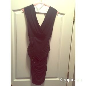 Bebe black party dress