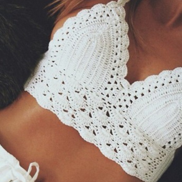 Festival Style Crotchet Crop Top