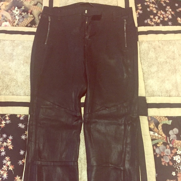 J brand shiny coated pants