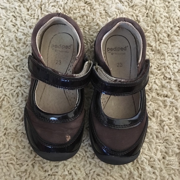 Pediped Grip & Go Brown Mary Janes