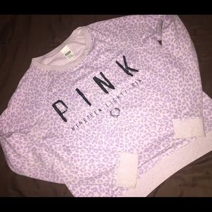 Victorias Secret Purple Cheetah Print Crewneck🙆🏼