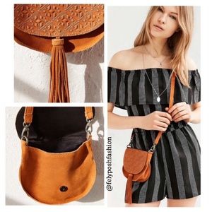 Urban Outfitters Ecote Leanne Suede Saddle Bag