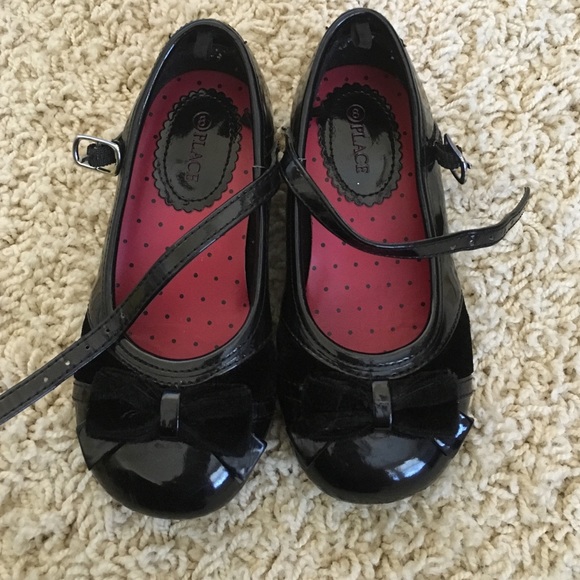 Children's Place Black Patent Mary Janes
