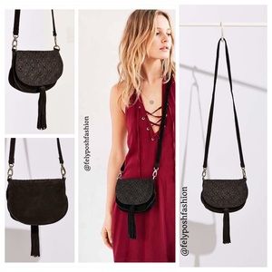 Urban Outfitters Ecote Leanne Suede Saddle Bag