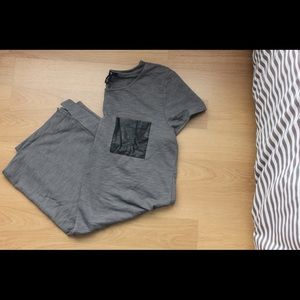 Gap dress with leather pocket!!!