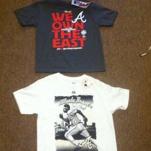 Atlanta Braves Youth size medium shirts!