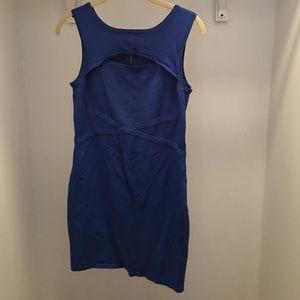 Blue mini dress
