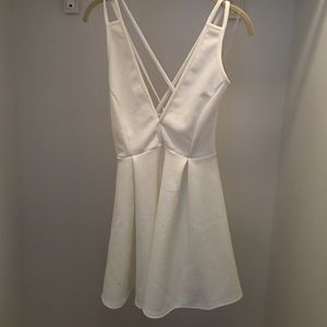 White mini dress