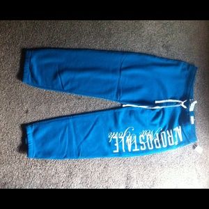 Teal jogging pants