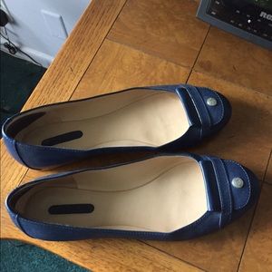 Longchamp Ballerina Flats- Navy Blue 8.5
