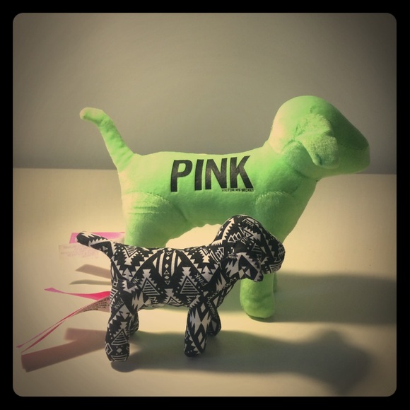 Two signature Pink dogs! A mini and full sized!