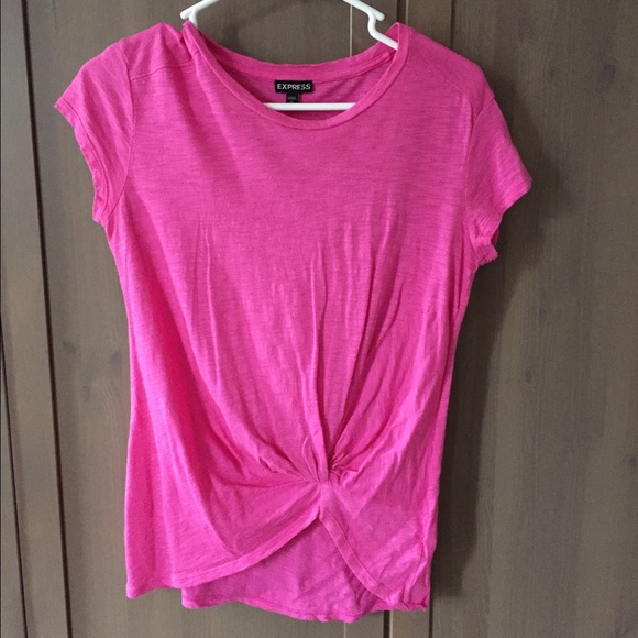 Pink rouched t-shirt