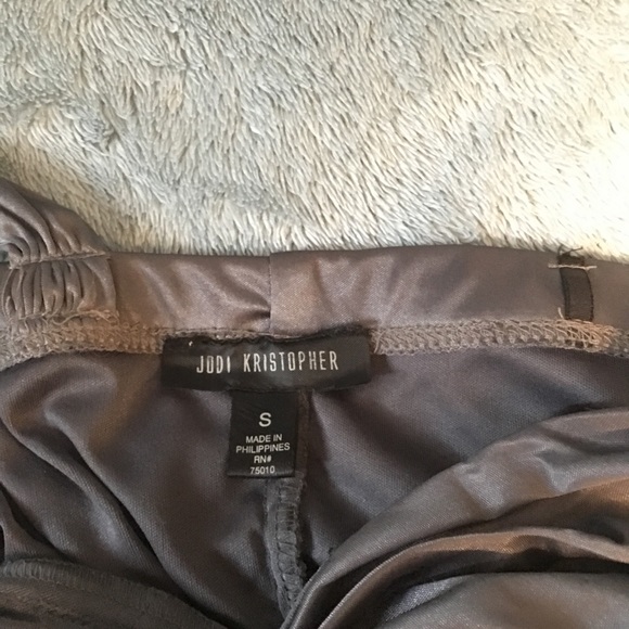 Silver/Gray Formal Mini Dress - Picture 4 of 4