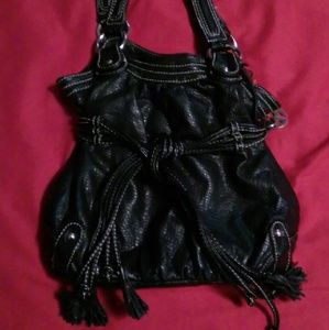 Black shoulder bag by Marc Eco Red
