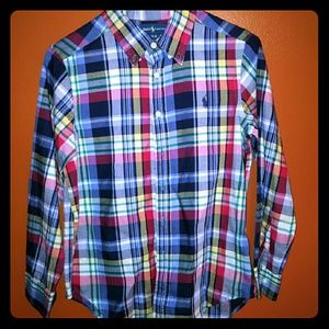 Boys Ralph Lauren Plaid Button Up Shirt
