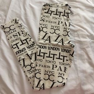 Cute worded leggings