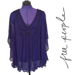 NWT free people sheer Flowy top