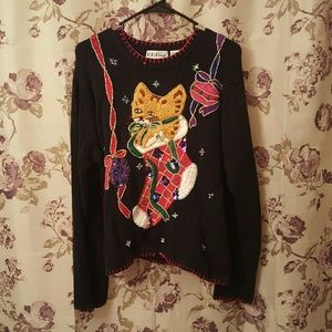Cat Christmas sweater