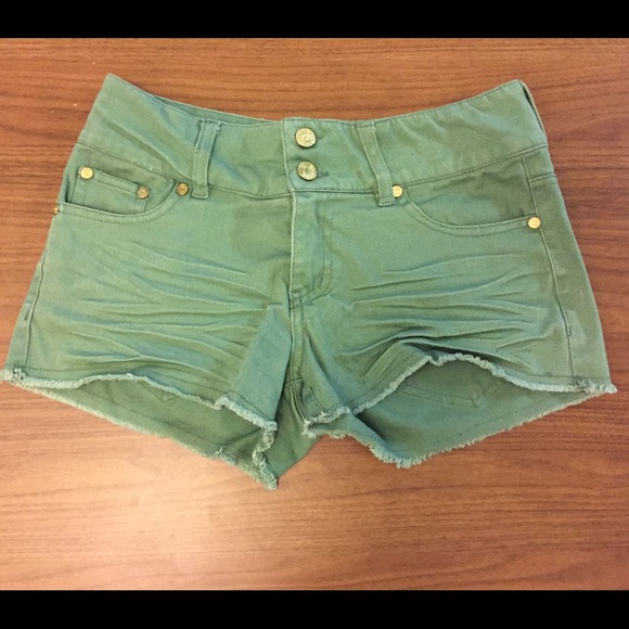Charlotte Russe REFUGE Green Shorts