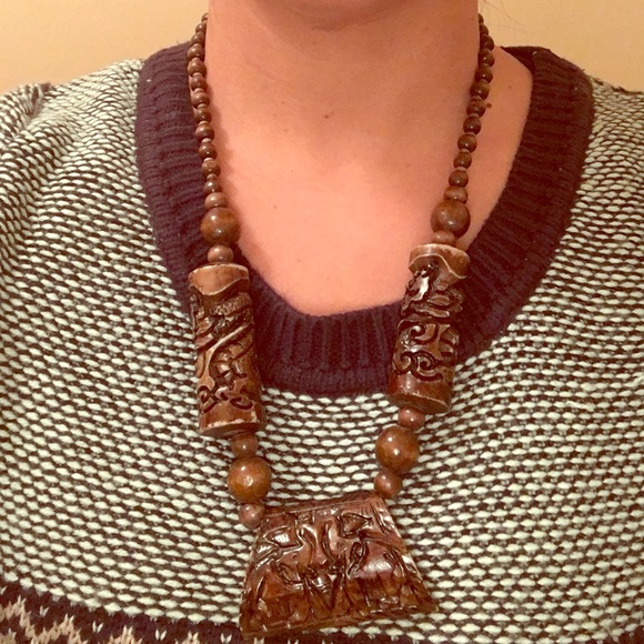 Intricately designed statement necklace