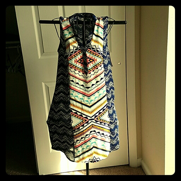 Cute color block dress nwt