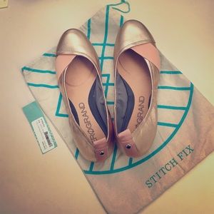 Rose gold Cole Haan ballet flats