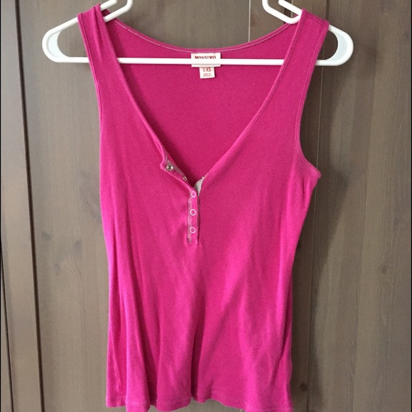 Pink snap-up tank