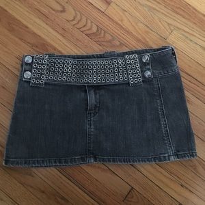 Thomas Wylde jean skirt with rivets