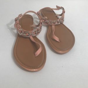 Women's thong bezeled bejeweled  sandals