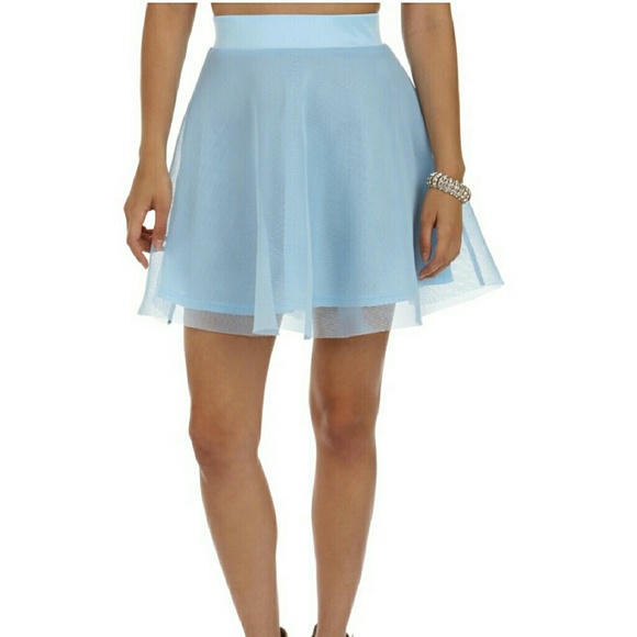 Light blue skirt