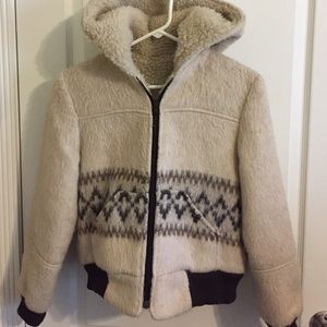 Vintage shearling ILGWU bomber jacket