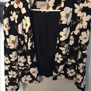 Loft Neutral Floral Blazer