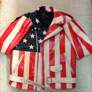 Hudson leather biker jacket