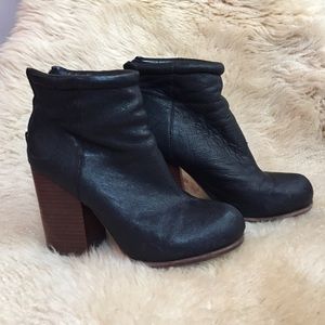 Jeffrey Campbell chunk heel booties