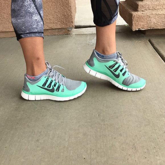 Tiffany green Nike free run 5.0