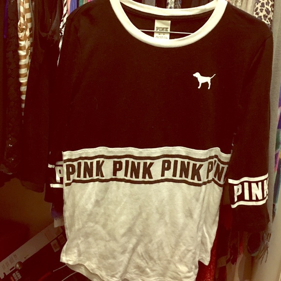 Vs PINK half arm tee