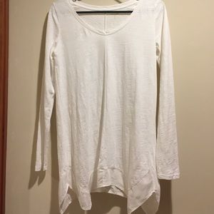 White cotton tee