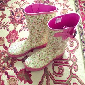 Floral Rain Boots