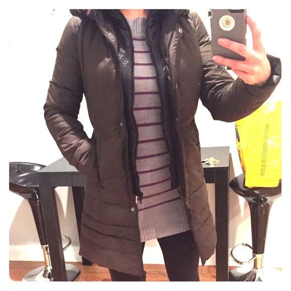 Soia & Kyo Brown Down Coat XS