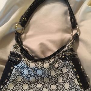 Kathy Van Zeeland black and white purse