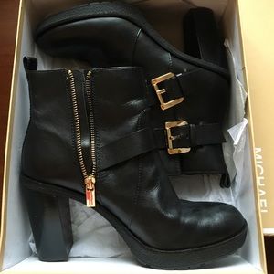MICHAEL Michael Kors Buckle Heeled Bootie