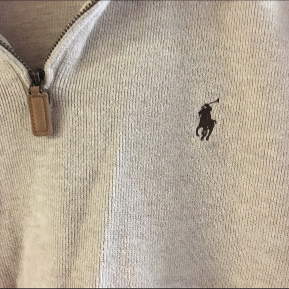 Brown Medium Ralph Lauren Quarter Zip - Picture 2 of 3