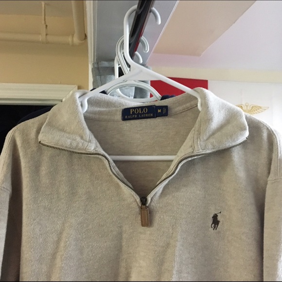 Brown Medium Ralph Lauren Quarter Zip - Picture 3 of 3